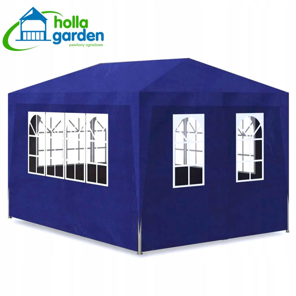 Garden pavilion PE 3x4 m GAZEBO 4 window walls COMMERCIAL TENT Packaging status original