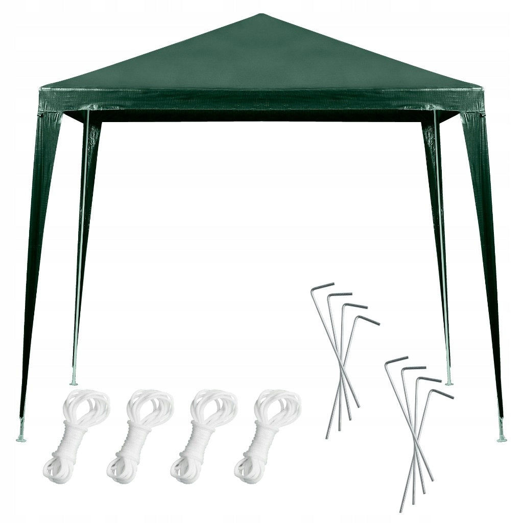 Garden pavilion commercial tent party gazebo green 2,5 x 2,5 m