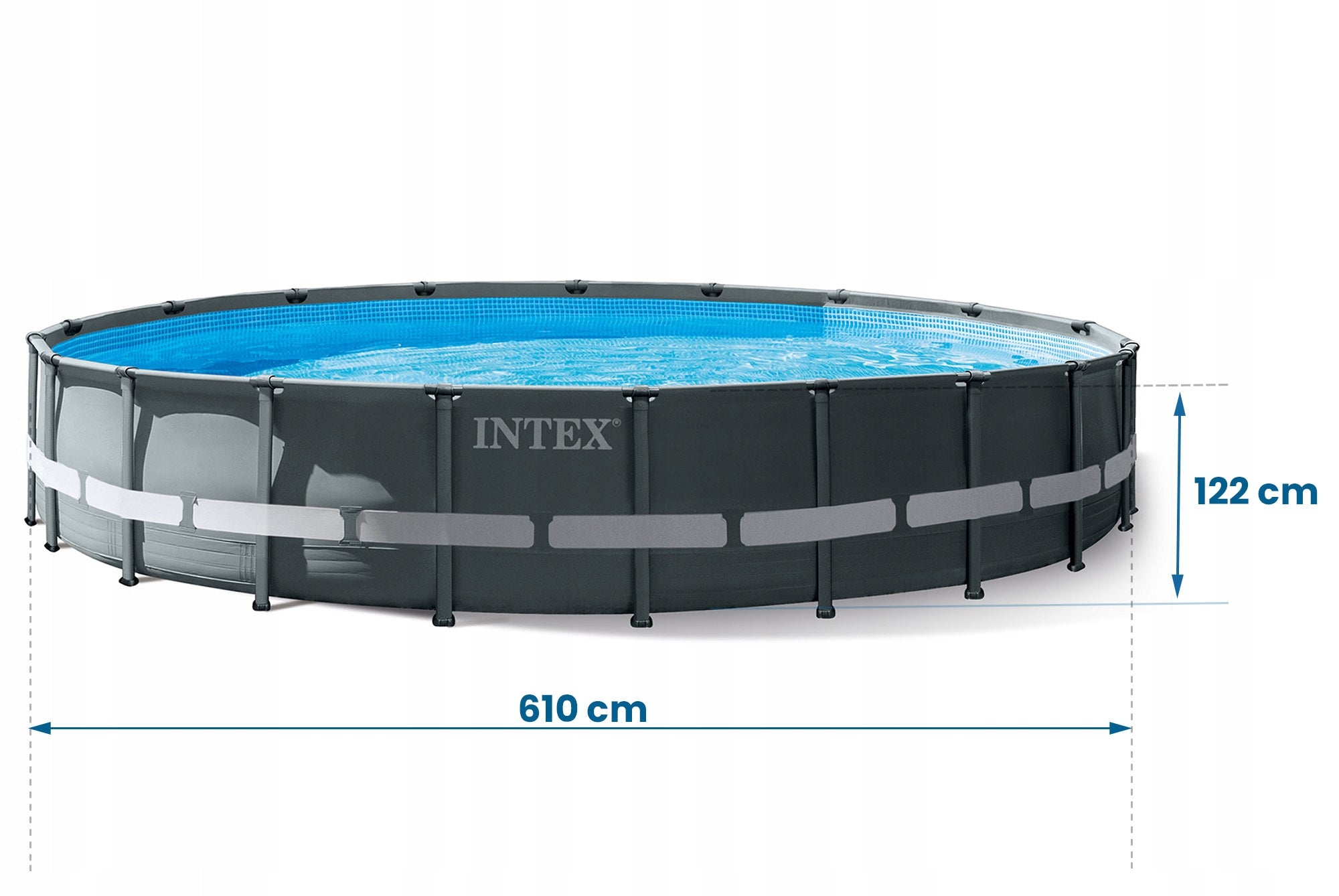 Garden pool frame 610 x 122 cm INTEX 26334 Large Basin Frame Packaging status original