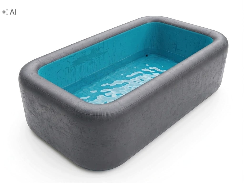 Garden pool inflatable rectangle Ipoolgo 300x200x120 cm large Drop-Stitch