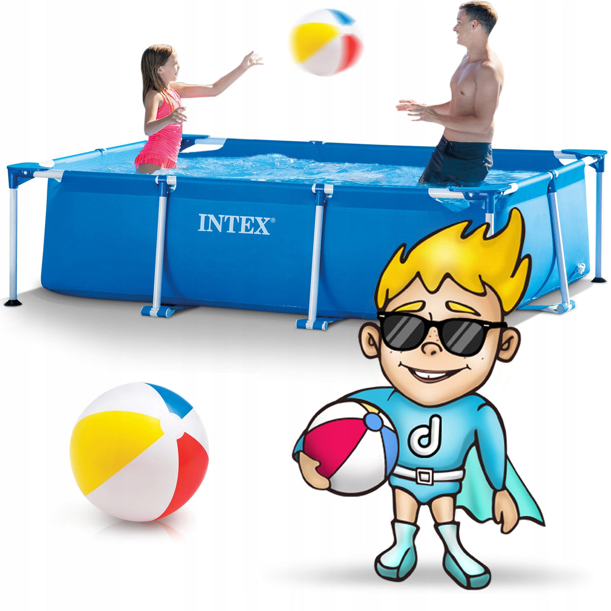 Garden pool rack INTEX 260x160 INTEX 16in1 pump MODEL 2026 Packaging status original