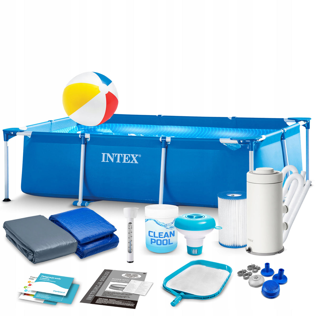 Garden pool rack INTEX 260x160 INTEX 16in1 pump MODEL 2026