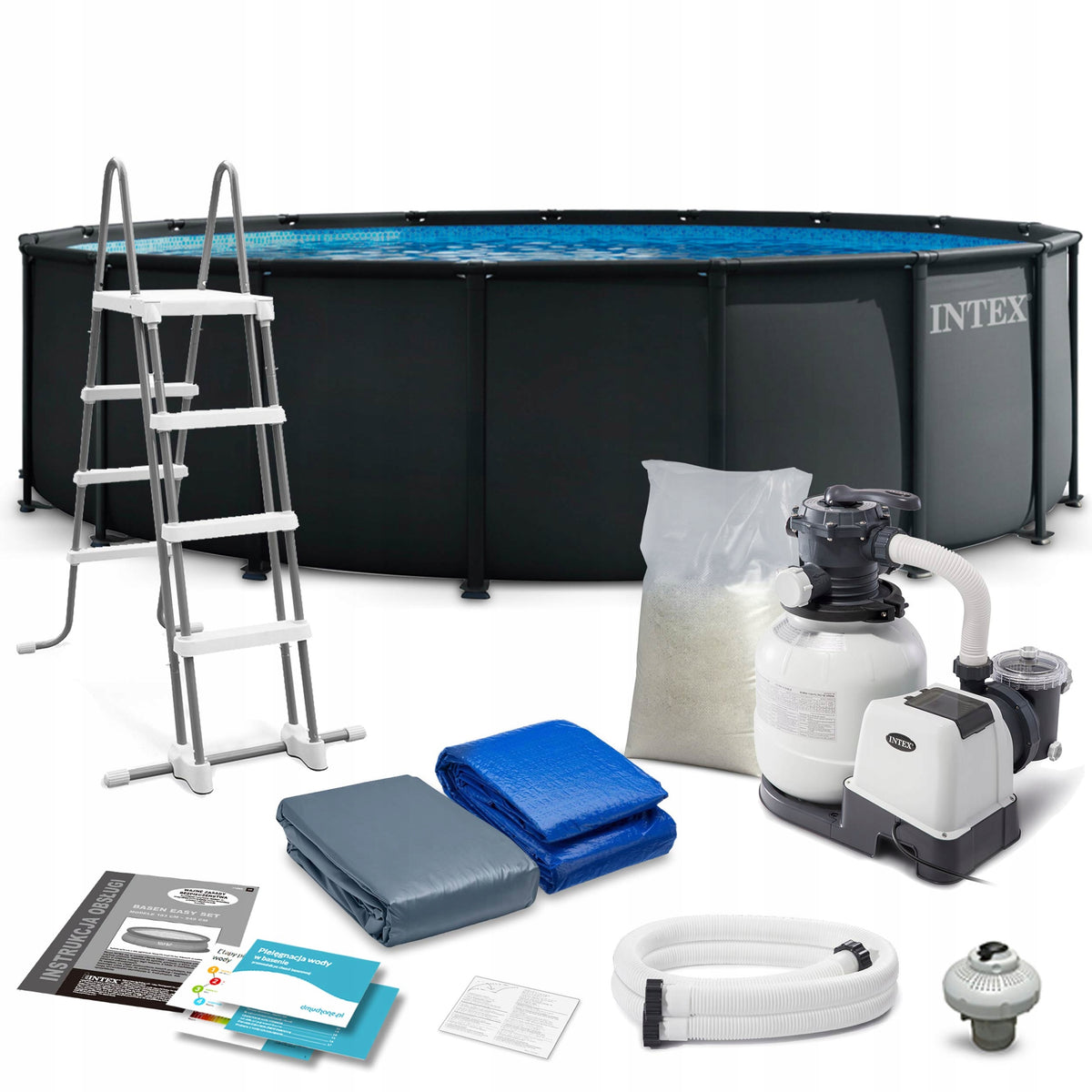 Garden pool rack INTEX 26330ND 549x132 set + sand MODEL 2026