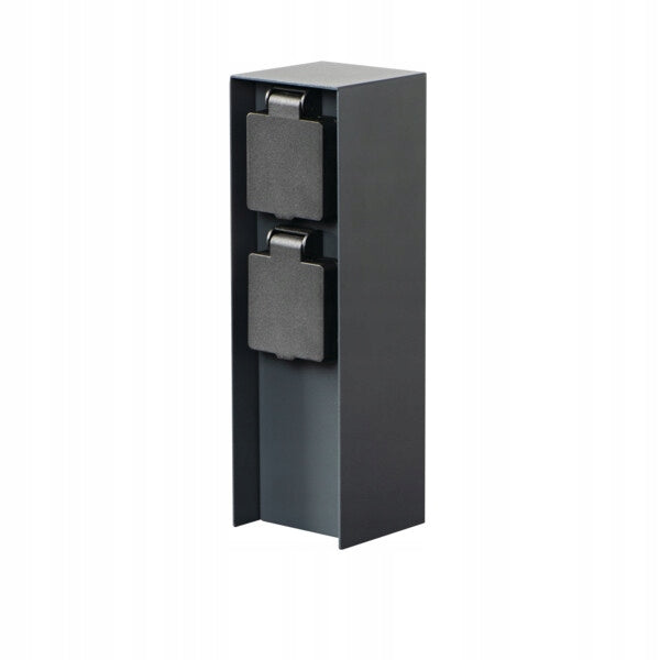 Garden post with two sockets SATO 230V color anthracite IP44 height 23 cm Brand Ledpanele