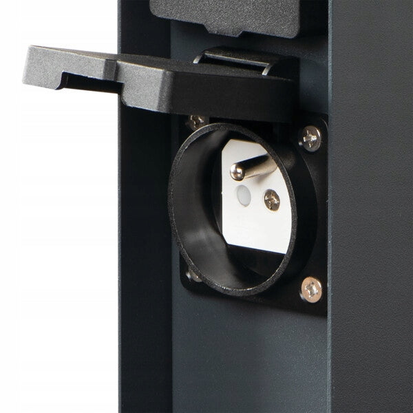 Garden post with two sockets SATO 230V color anthracite IP44 height 23 cm Fixture shape Square