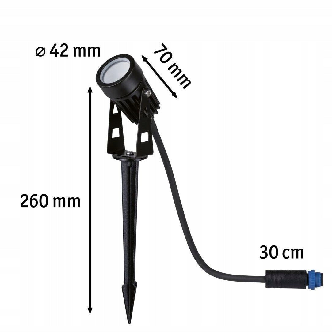 Garden spotlight SPOT LED 2W 3000K IP65 24V Plug & Shine Paulmann PL94374 Collection Paulmann