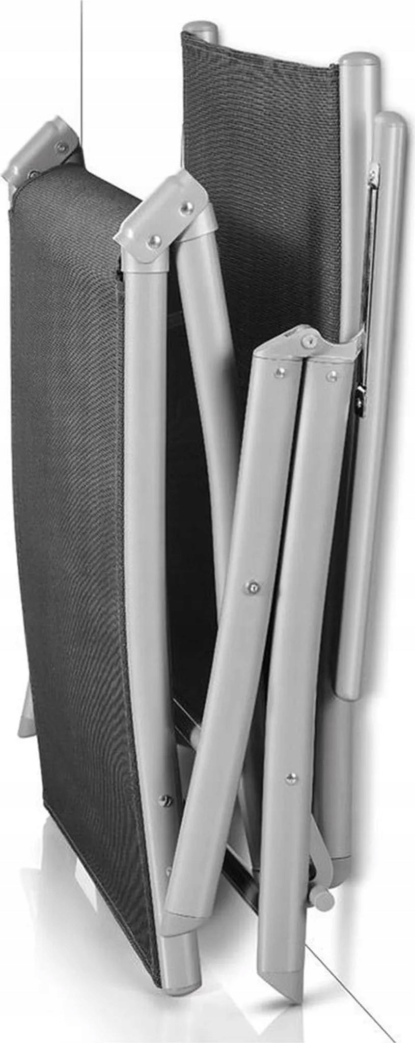 Garden sun lounger folding aluminum FLORABEST adjustable armrest grey Manufacturer code 2113