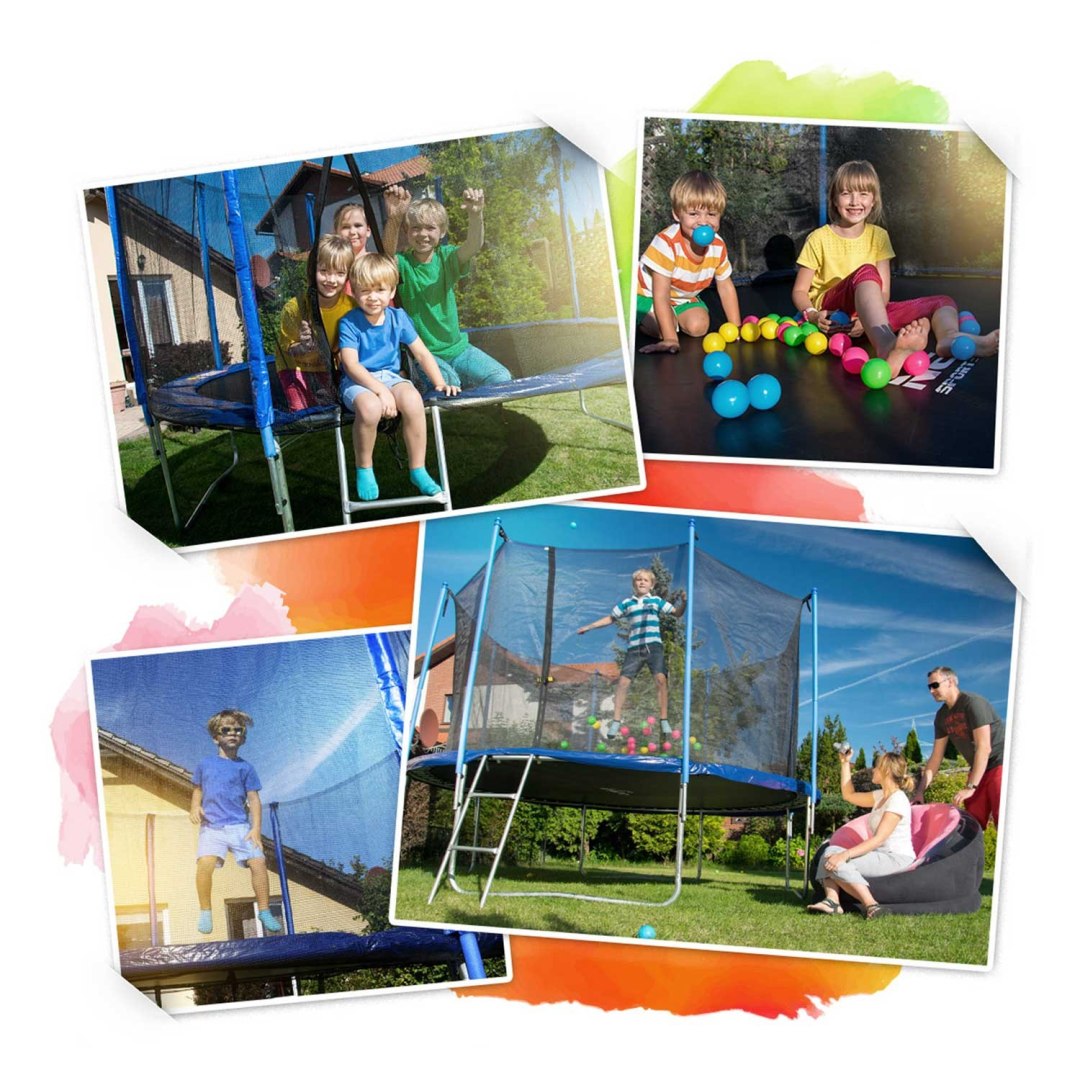 Garden trampoline 6ft/183cm with outdoor net and ladder Neo-Sport Brand Neo-sport
