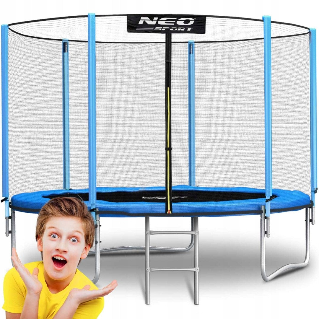 Garden trampoline 6ft/183cm with outdoor net and ladder Neo-Sport