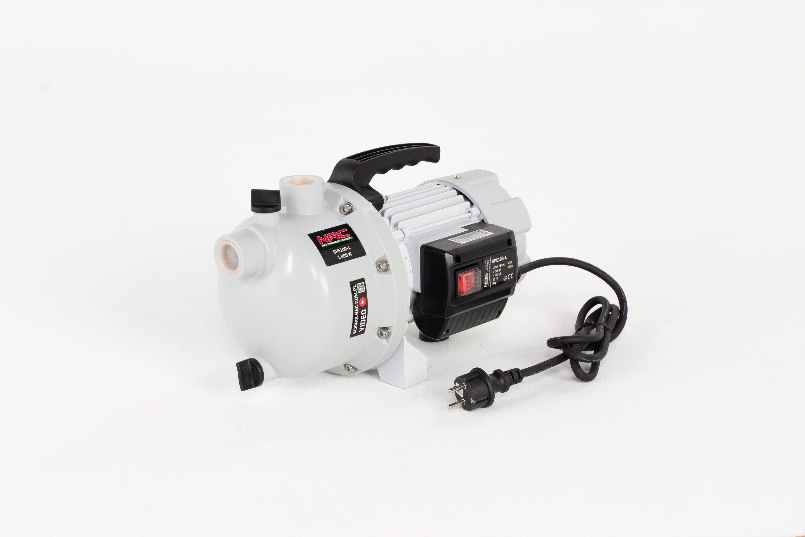 Garden water pump NAC GPE100-L 1000W 4500 l/h 2,8bar 1" Pump type surface