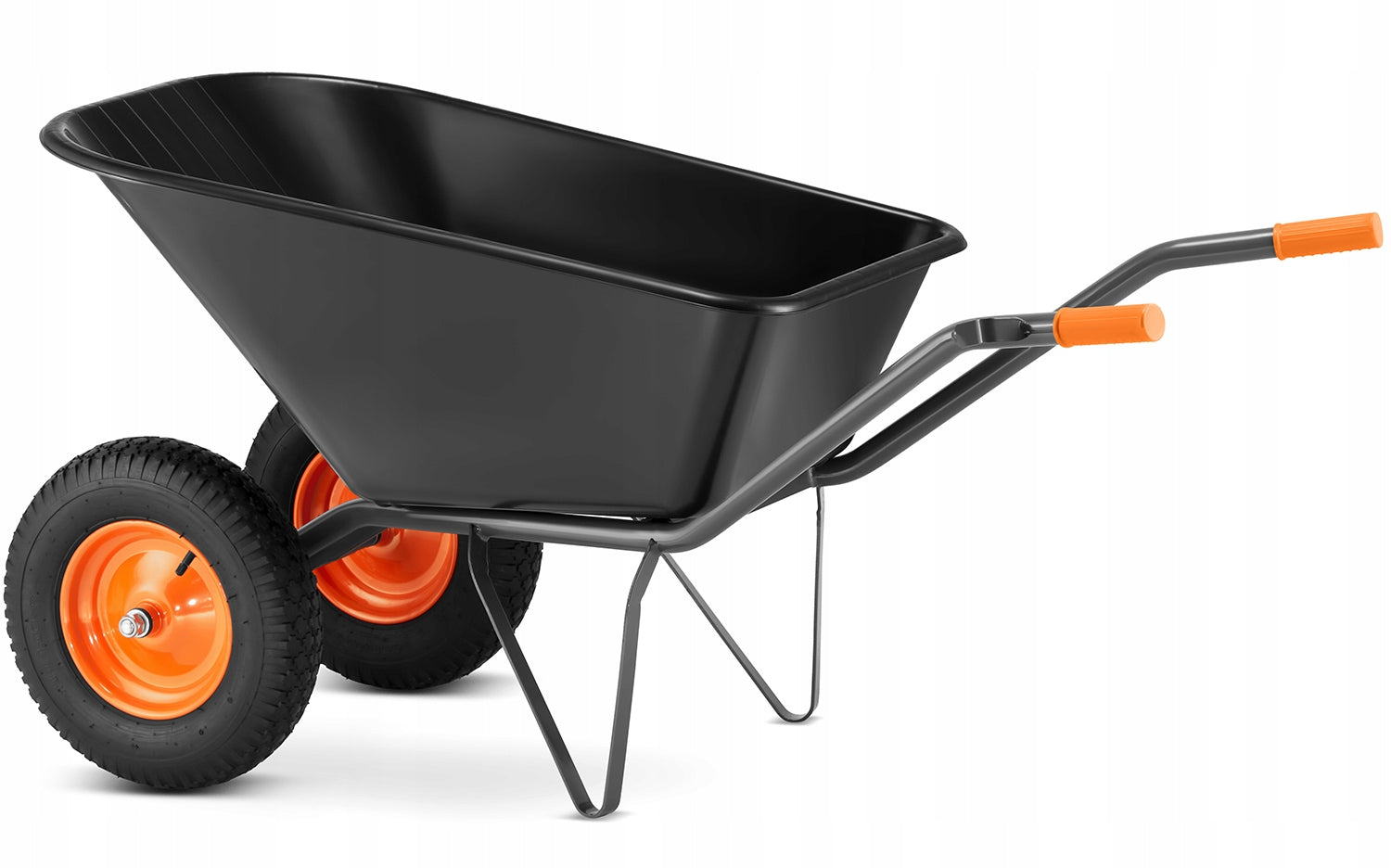 Garden wheelbarrow KOLEBA two-wheeled welded JAPANESE strong HIGHER 150L 390kg Packaging status original