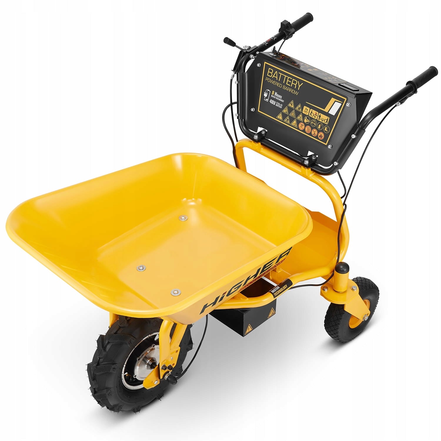 Garden wheelbarrow electric construction hauler HIGHER 500W 150kg 120L 48V Product weight with unit packaging 80 kg