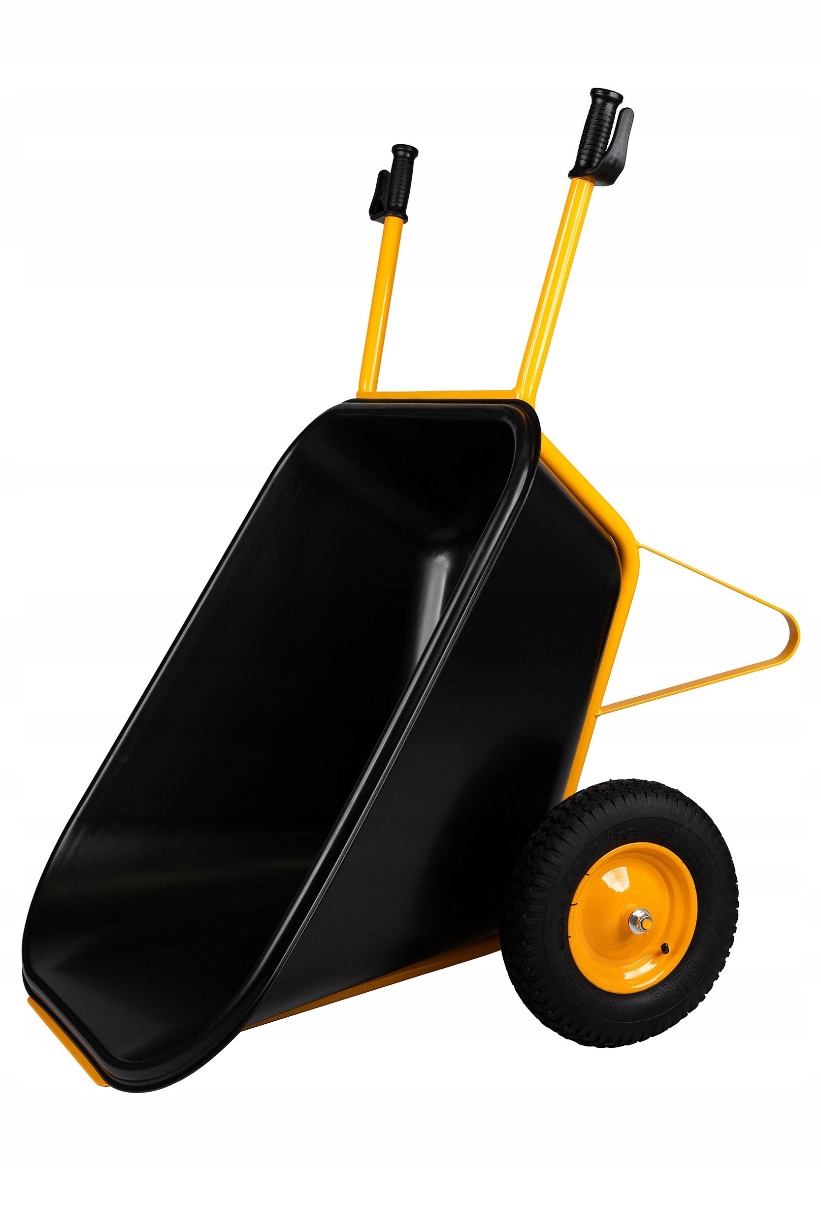Garden wheelbarrow two-wheeled cradle feed trolley JAPANESE 350L KELBERG YELLOW Capacity 350 l