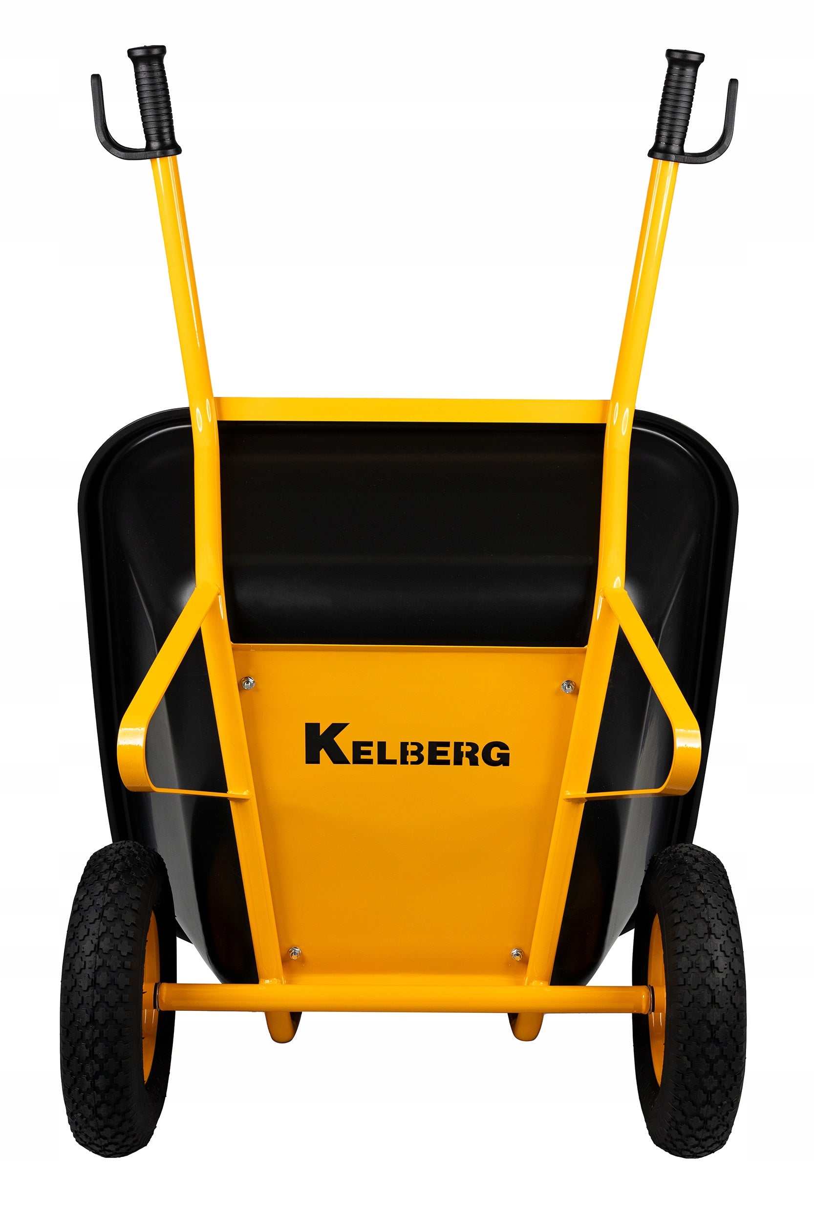 Garden wheelbarrow two-wheeled cradle feed trolley JAPANESE 350L KELBERG YELLOW Wheels number 2