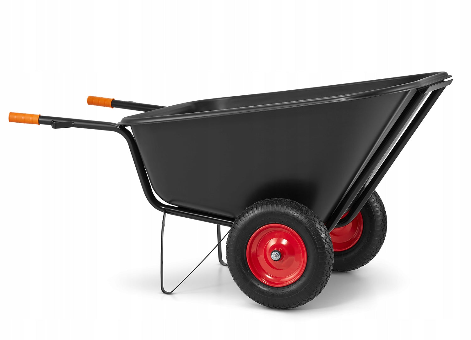 Garden wheelbarrow two-wheeled cradle feed trolley JAPANESE welded 350L HIGHER Capacity 350 l