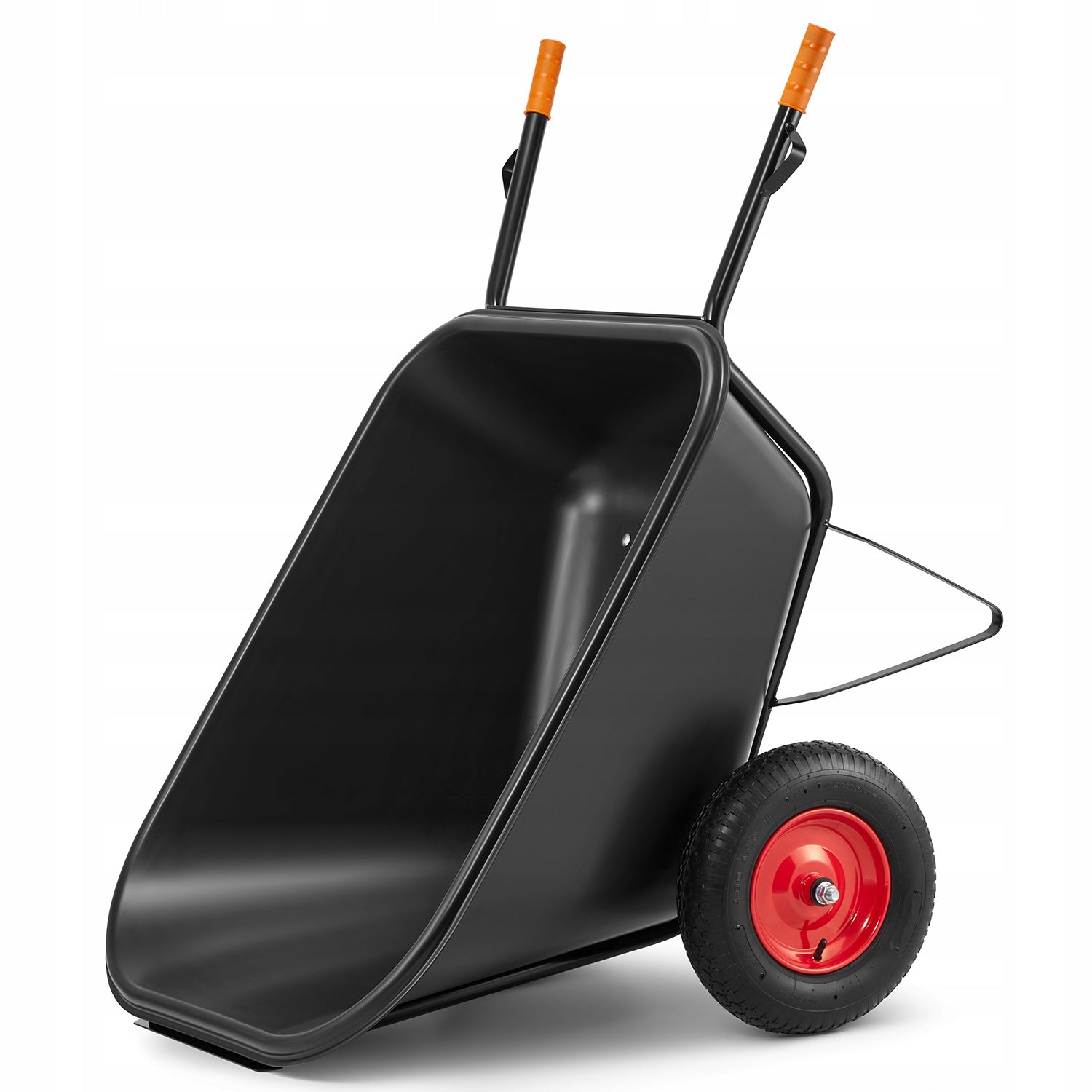 Garden wheelbarrow two-wheeled cradle feed trolley JAPANESE welded 350L HIGHER Product weight with unit packaging 18 kg