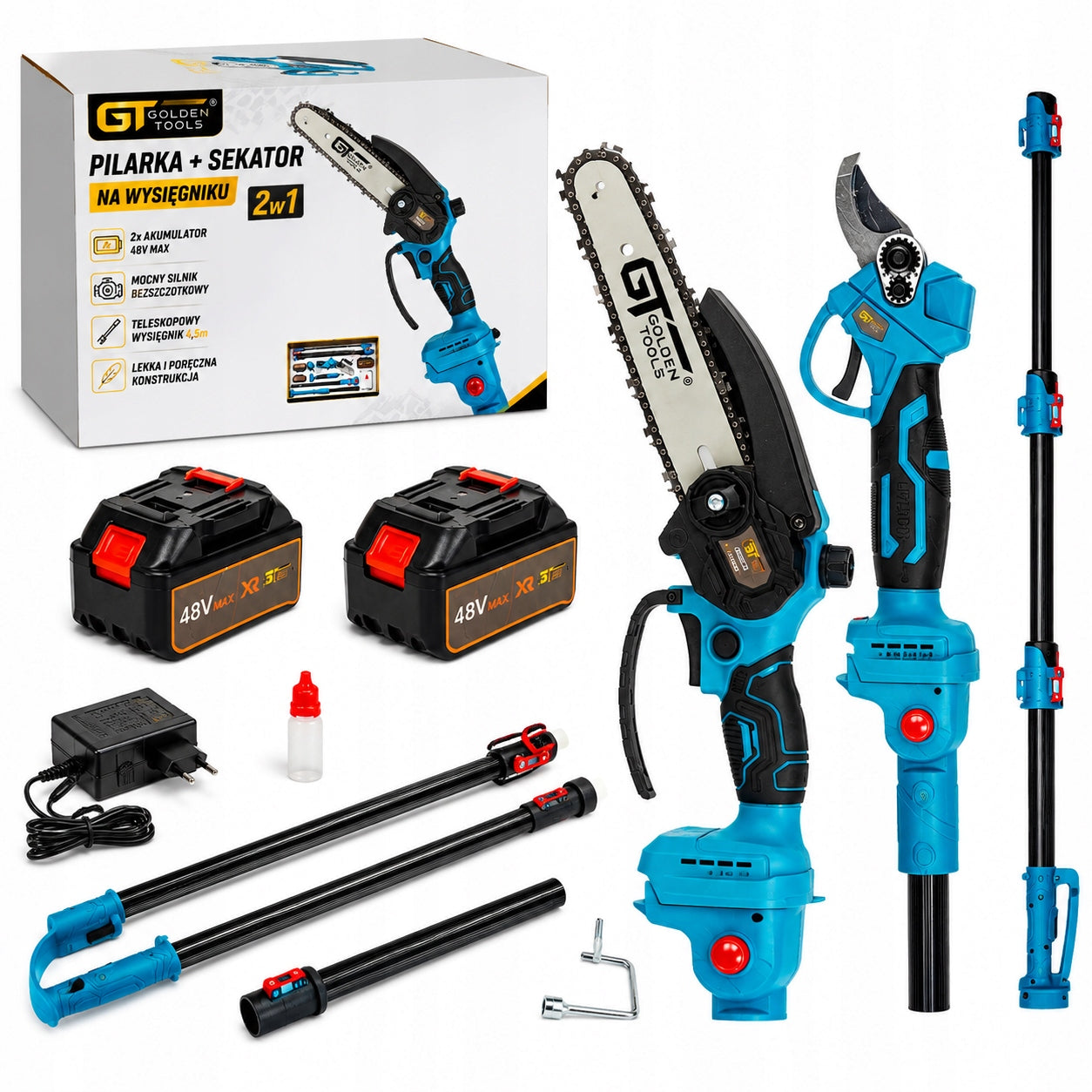 Gardening tool set Golden Tools with saw 36V 550 W 250 cm
