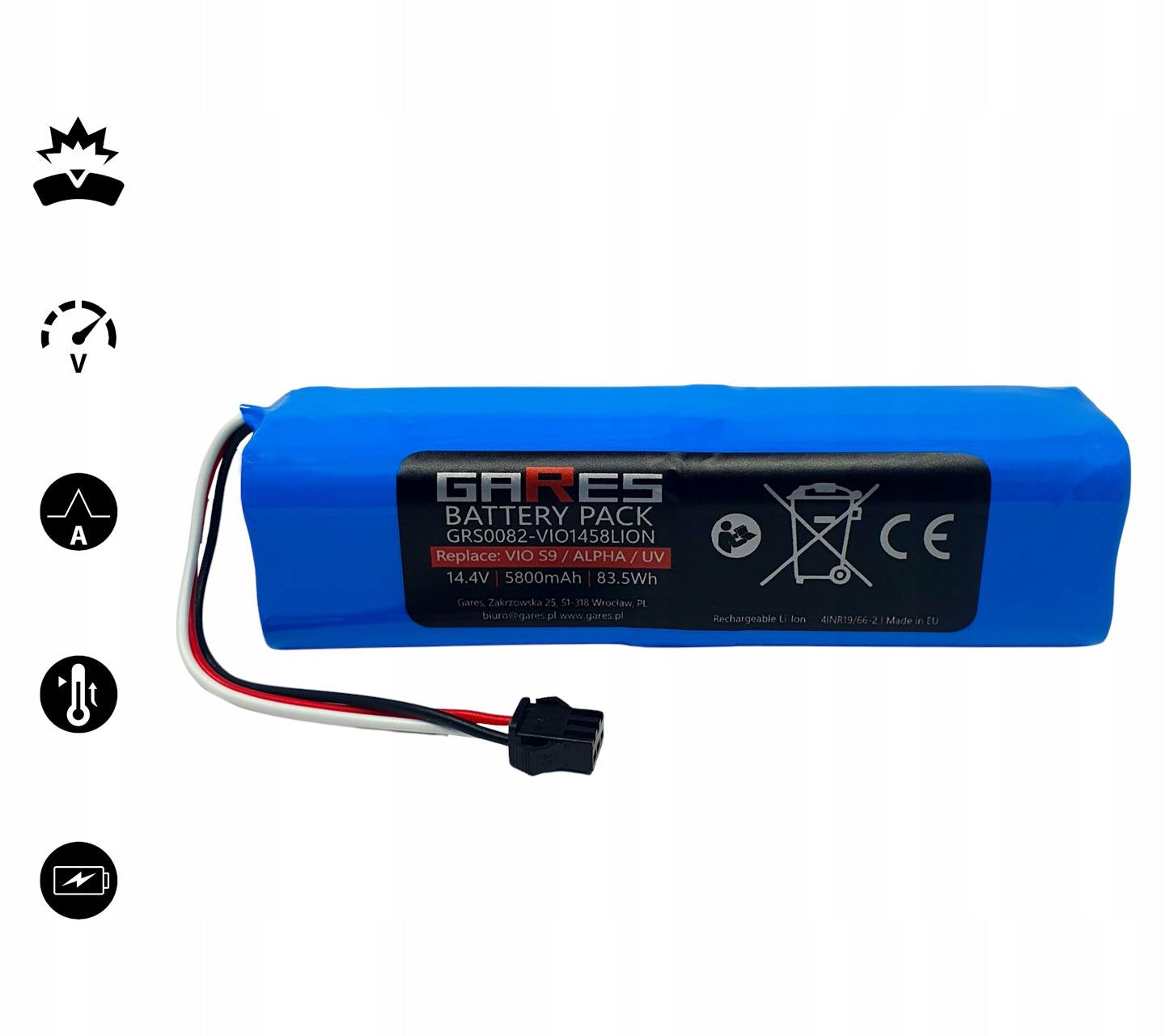 Gares battery for Lenovo T1 Pro T1S 14.4V 5.8Ah Manufacturer Gares