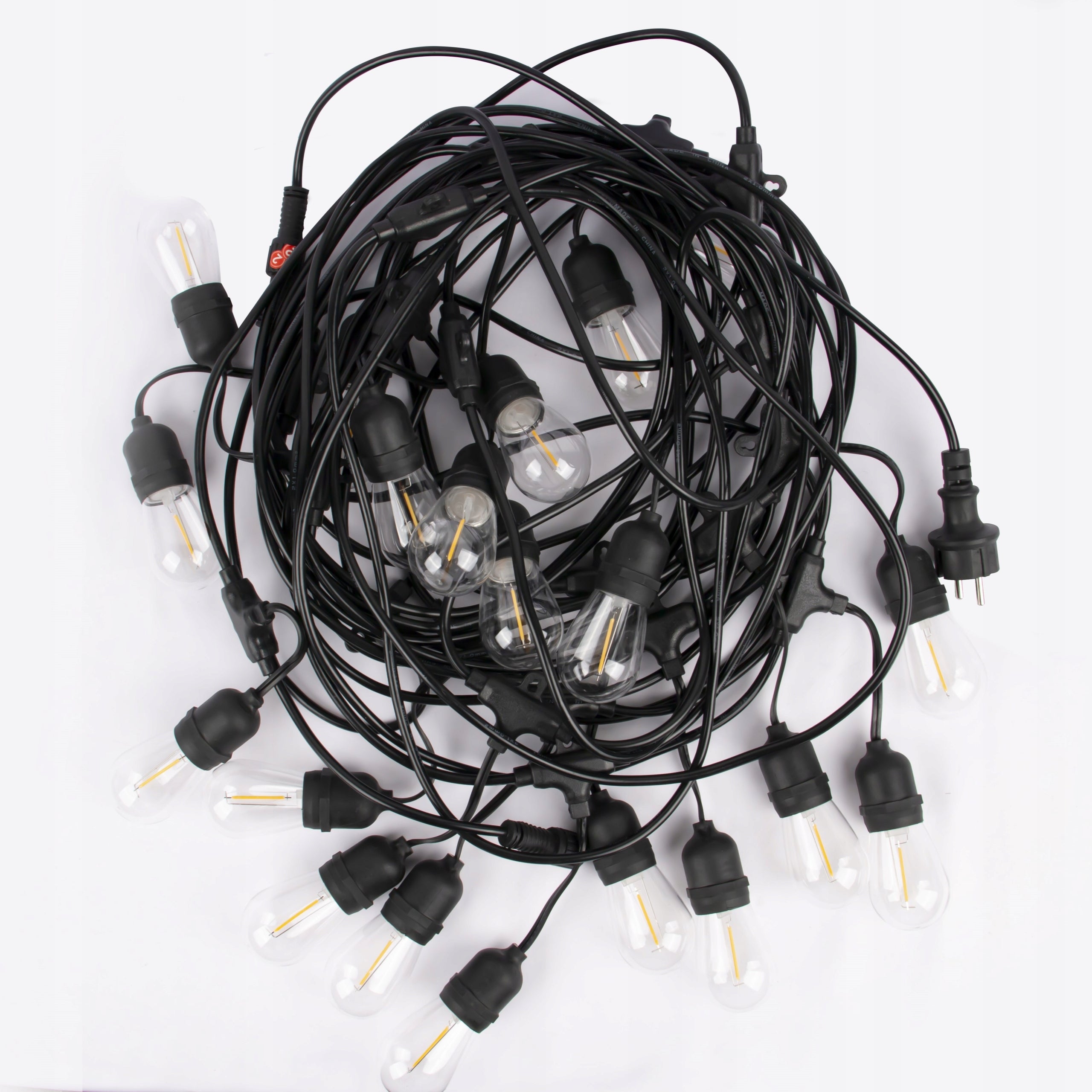 Garland Masterled 230V 15m E27 b.warm black replacement bulbs Number of light points 11 - 20