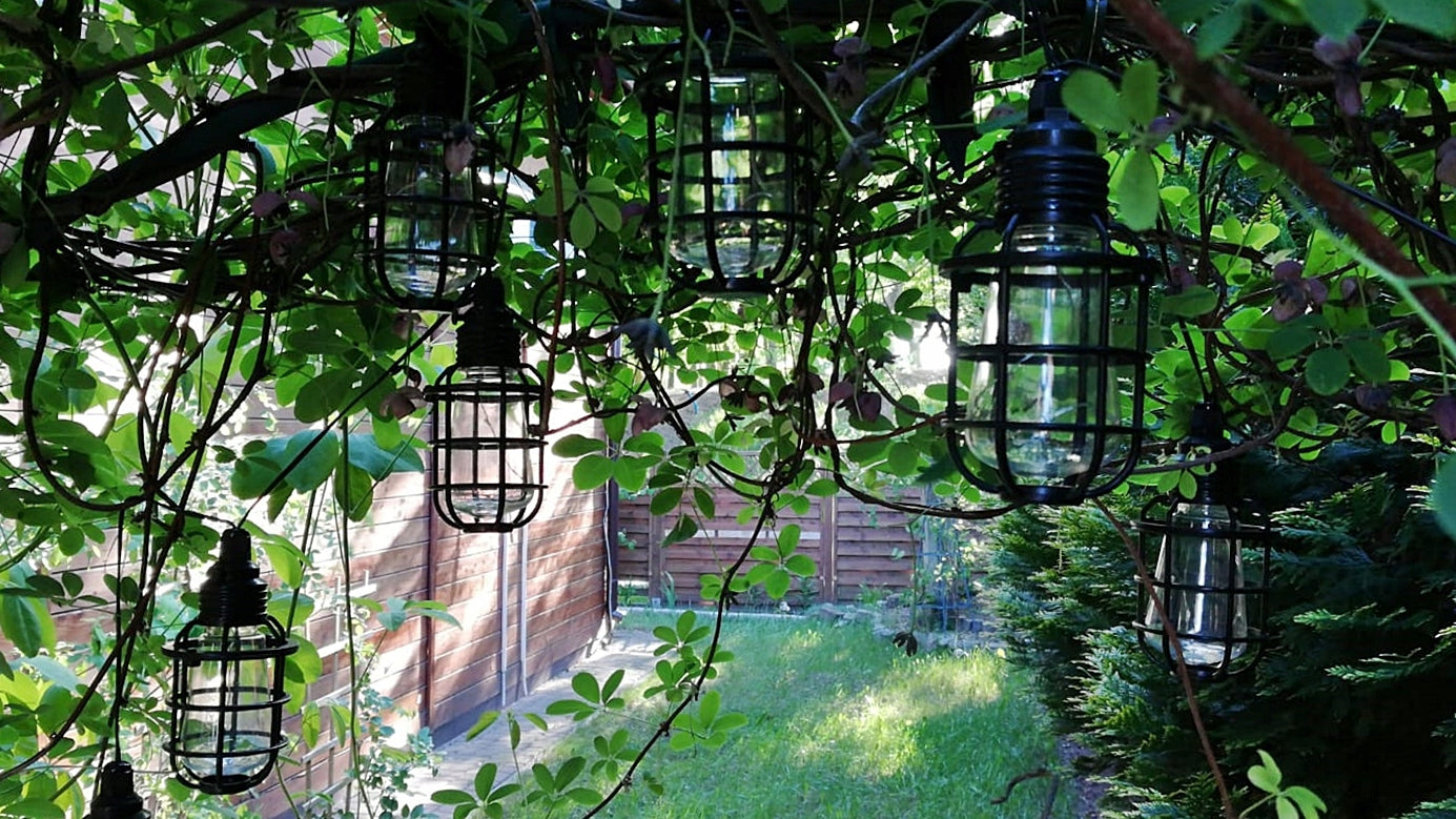 Garland SOLAR 50 LED 10 BULBS LOFT balcony garden Globe diameter 7 cm