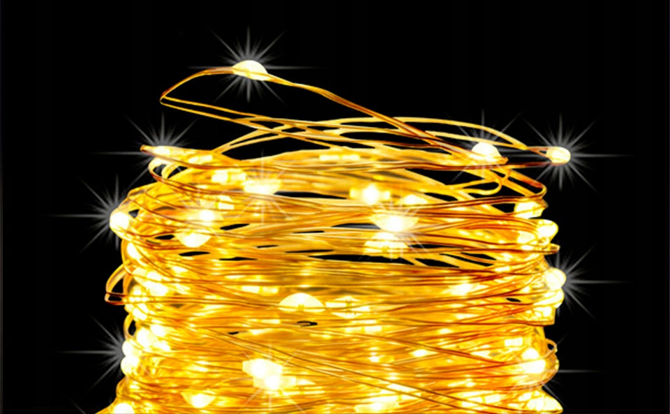 Garland Solar garden wire 200LED+ PILOT Brand LEDLUX