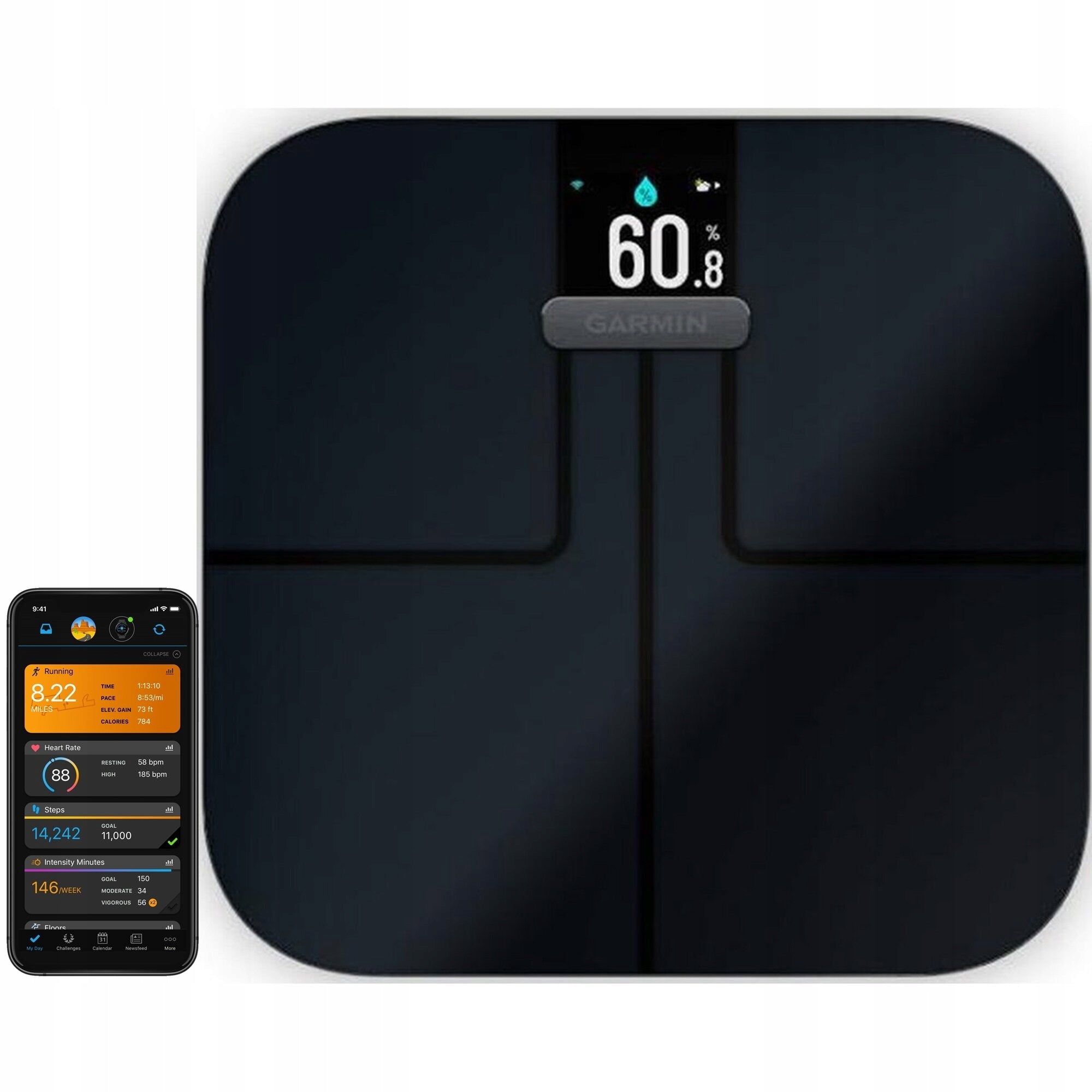 Garmin index S2 Smart Scale Black | Body fat measurement |