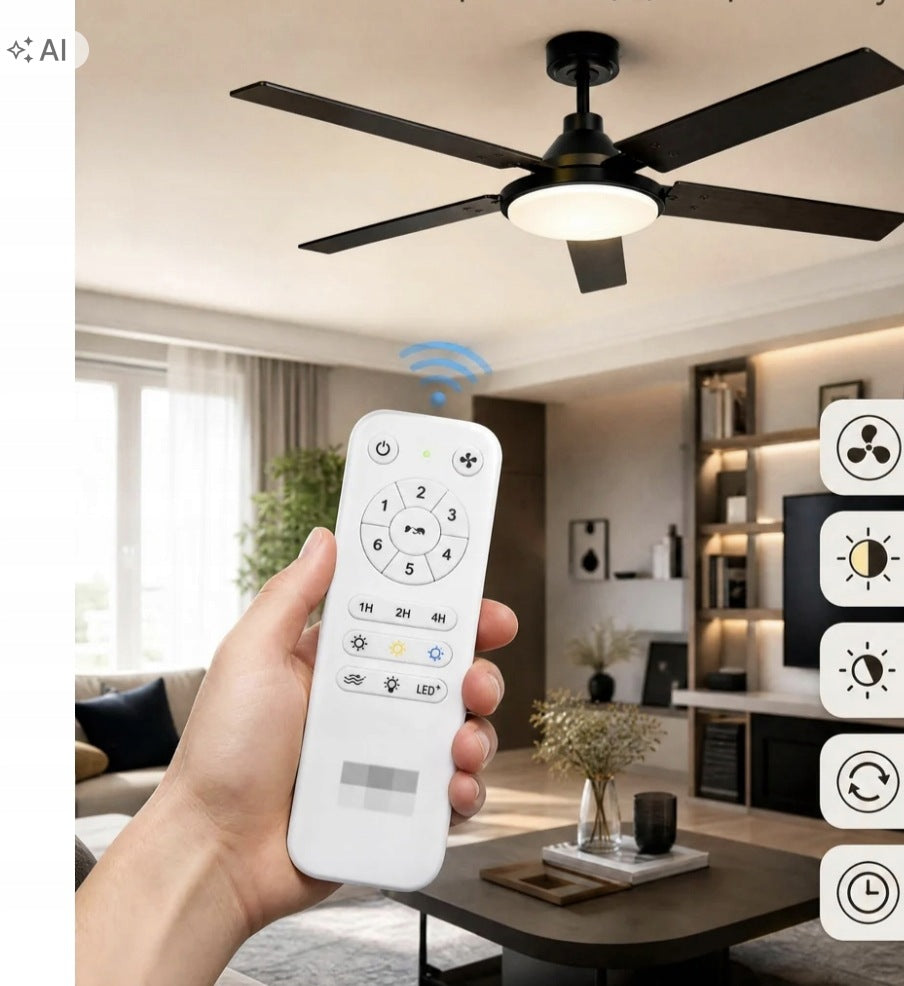 Garvee 107 cm ceiling fan with LED Manufacturer code PHK_3AJ33V4A