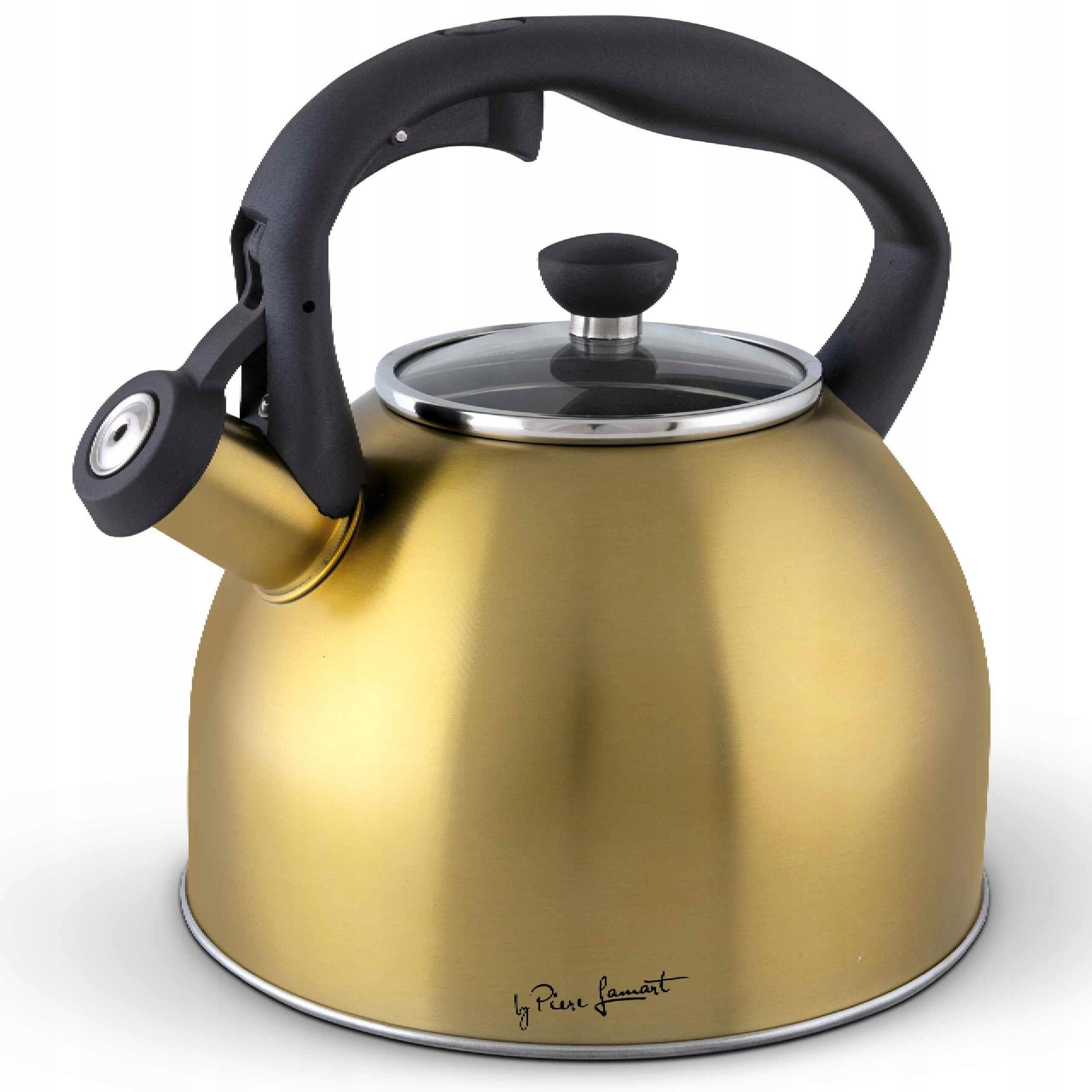 Gas Kettle Induction Lamart GOLD LT7057 Stainless Steel 2,5L Whistle