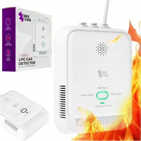 Gas Sensor with LPG Alarm Propane Butane Spacetronik detector LIFE 5Lat