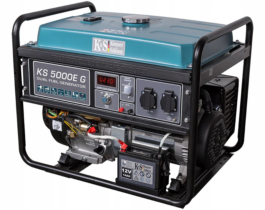 Gasoline Gas Generator KS 5000E G Brand Könner & Söhnen