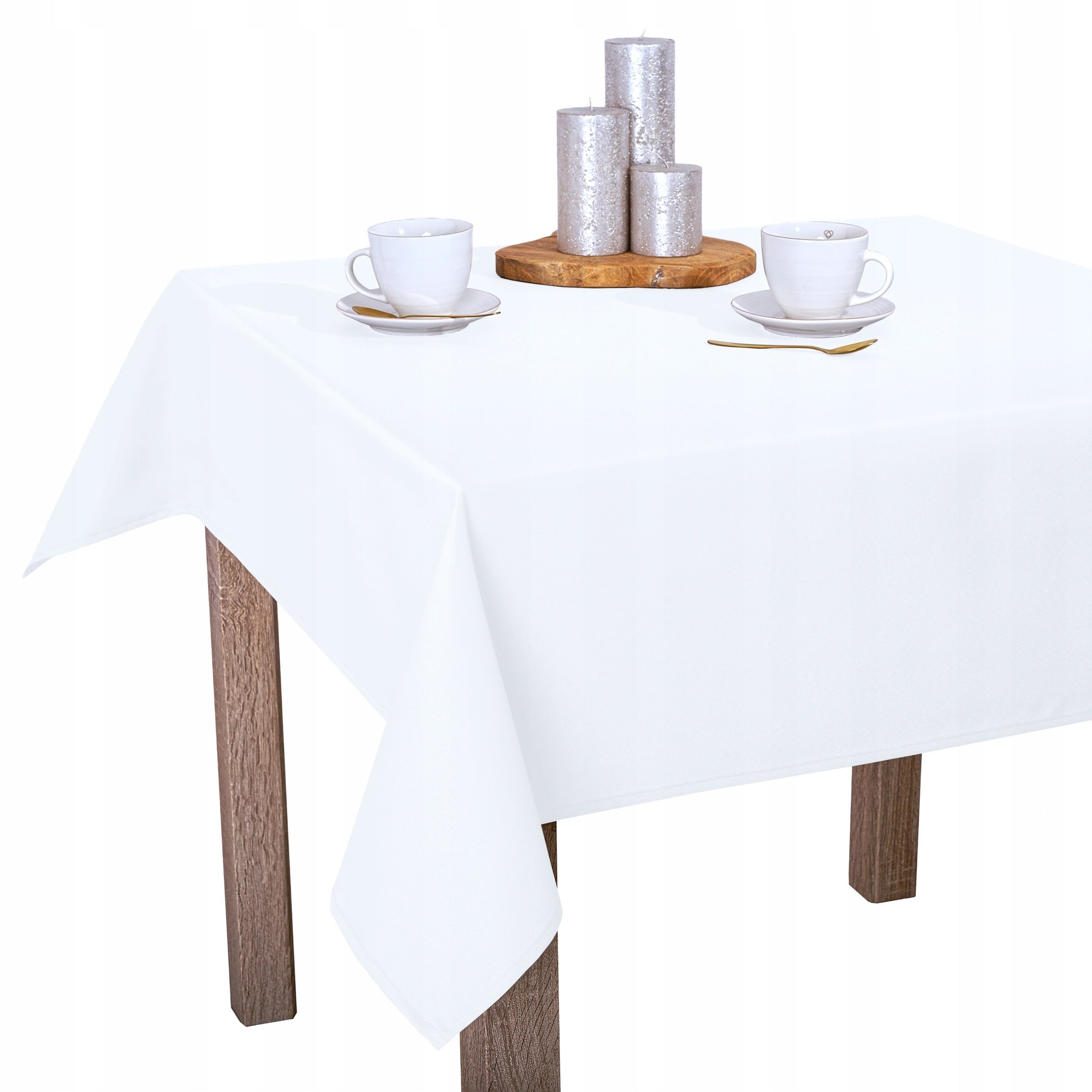 Gastronomic tablecloth size 140x350 cm clover pattern Dominant color white