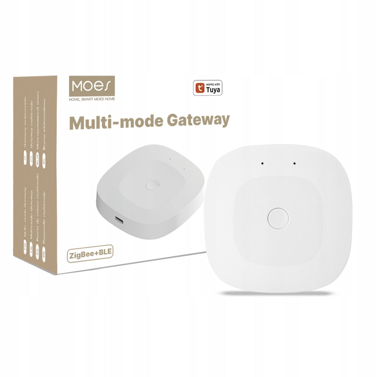 Gateway ZigBee WiFi Bluetooth Mesh MOES MHUB-C Tuya white