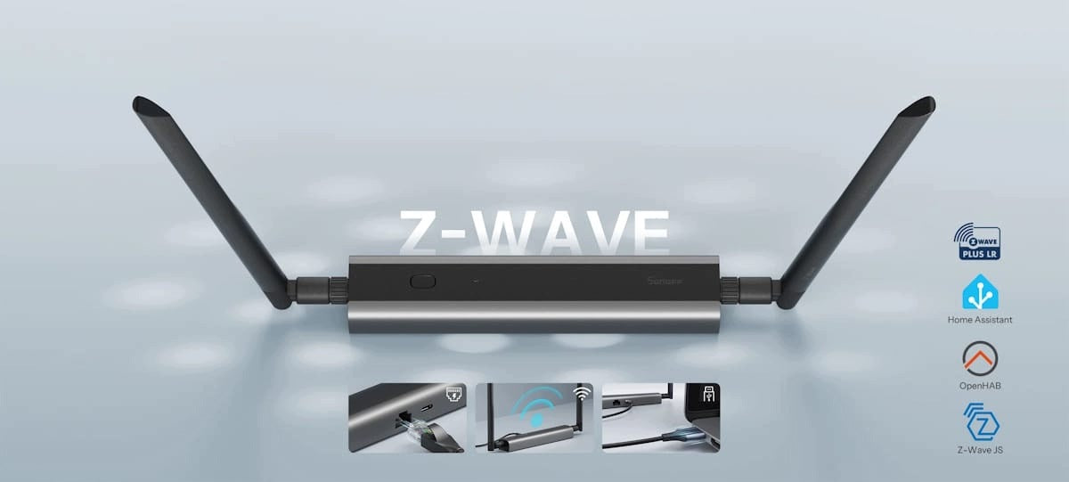 Gateway coordinator SONOFF Z-Wave 800 PoE Dongle Max MZG23 LAN WiFi USB Brand Sonoff
