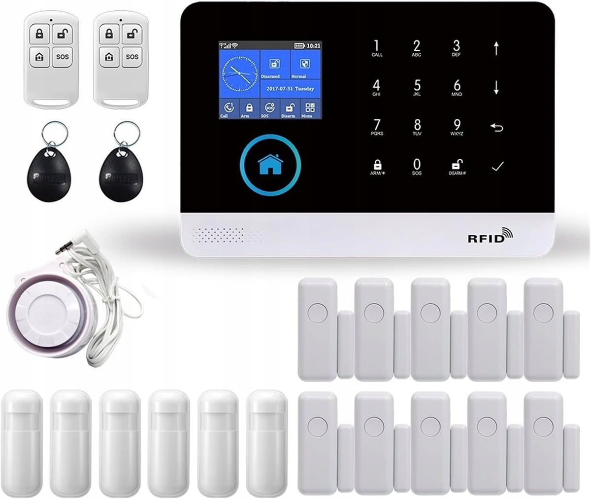 GauTone burglar alarm system WiFi GSM Y643 Manufacturer code PG103