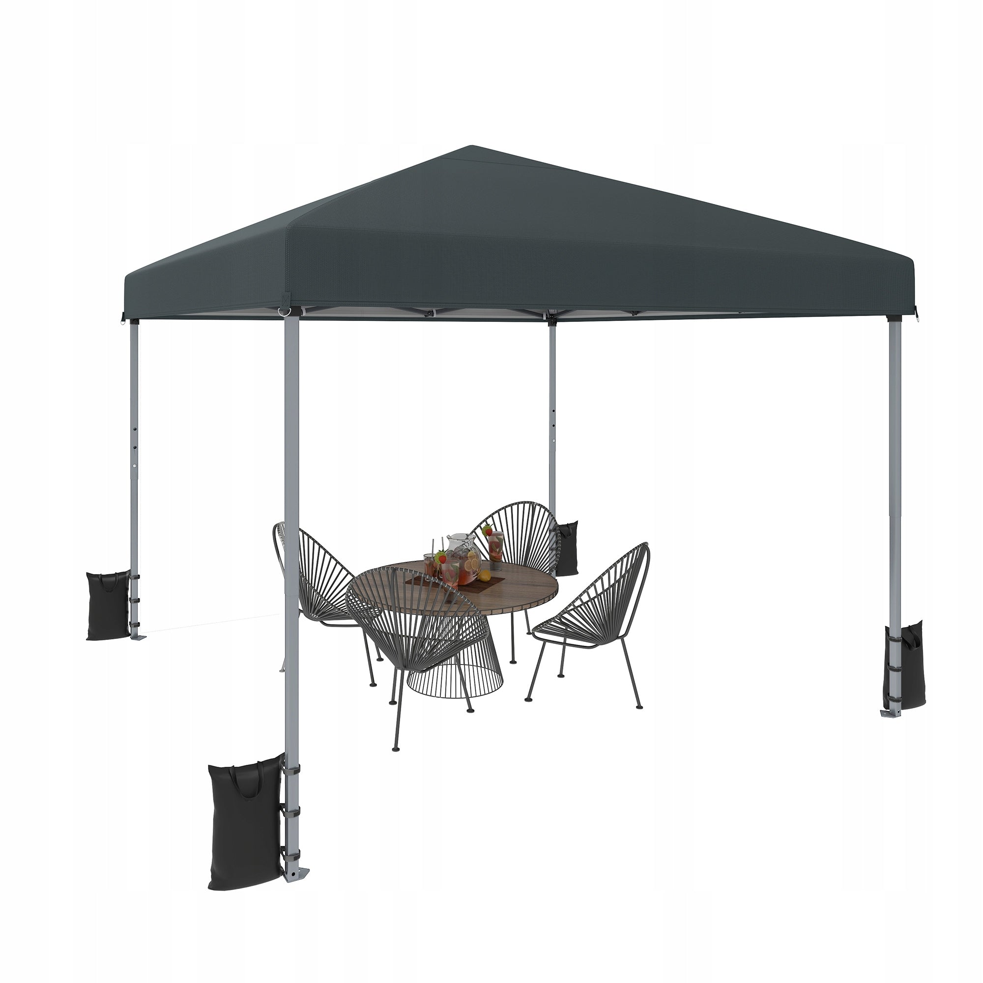 Gazebo, Garden Tent, Pavillon 3×3m Pop up Waterproof Folding, Canopy Blue