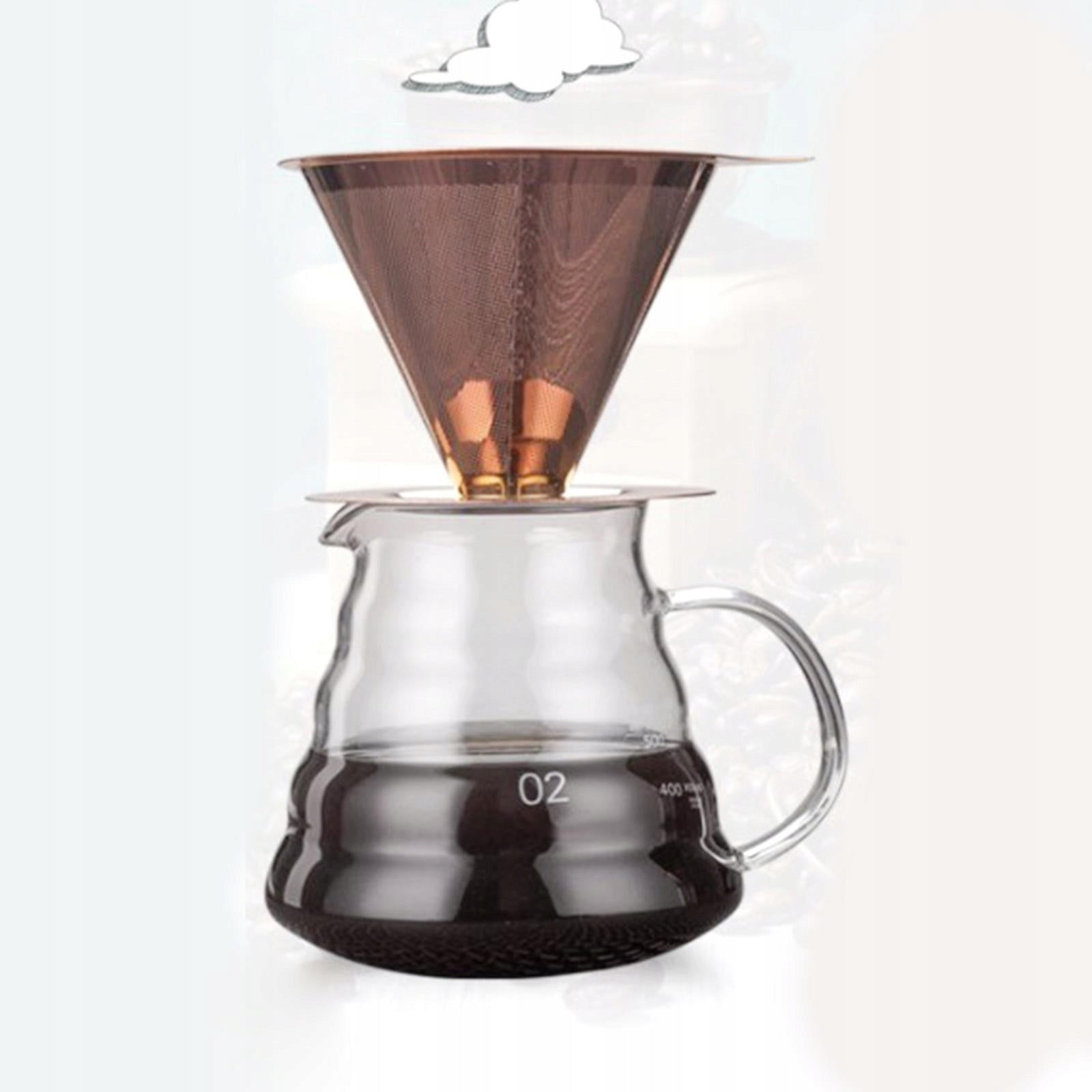 Gazechimp Pour Over Coffee Dripper Funnel with Cup Stand Cone Washable for Kind steam juicer