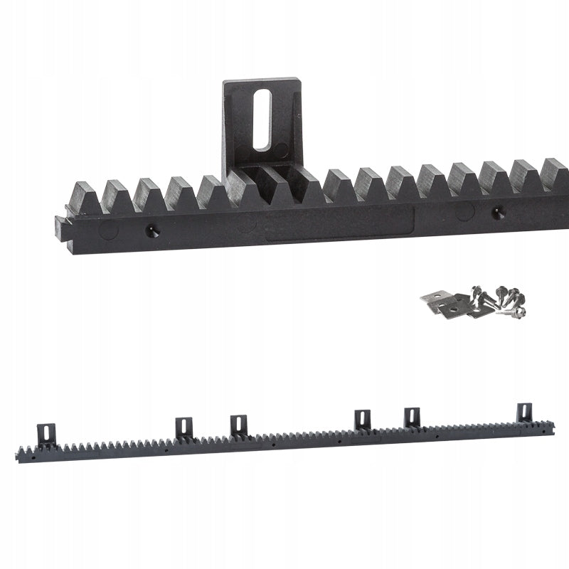 Gear rail for sliding gate NYLON M4 CORE STEEL 800kg FAAC 100cm