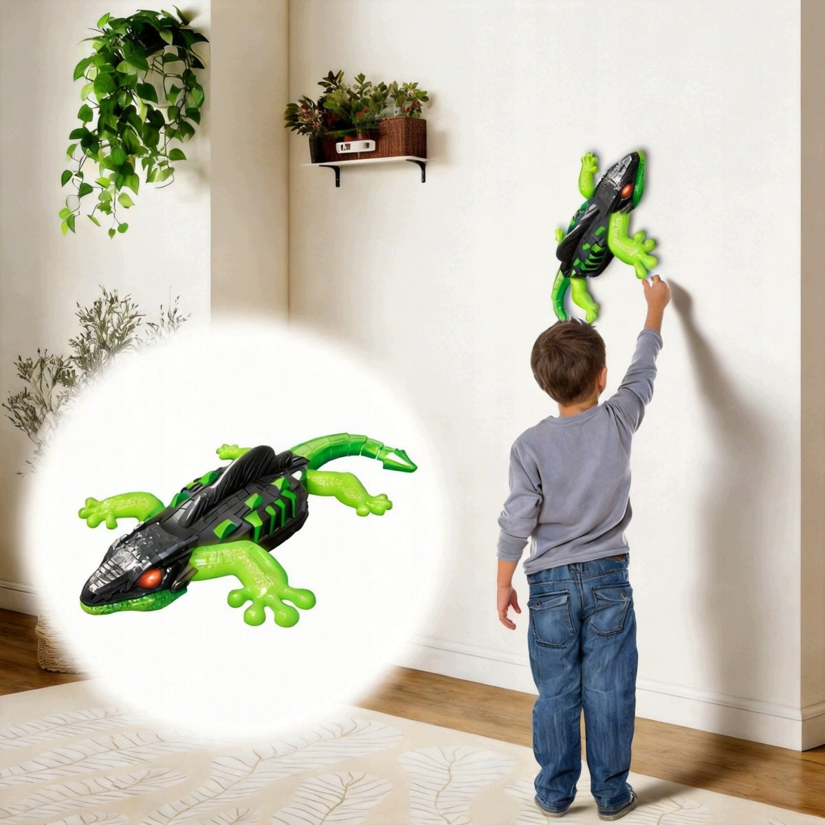 Gecko interactive remote controlled LARGE 33 cm walking on the wall toy Brand no brand