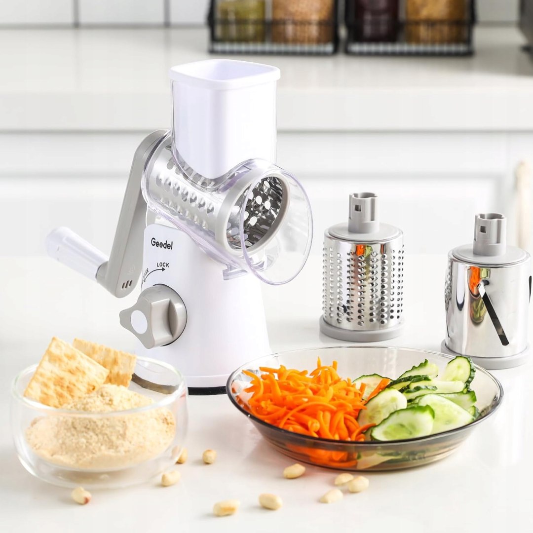 Geedel Cheese and Vegetable Grater with 3 Blades for Quick Slicing Brand Geedel