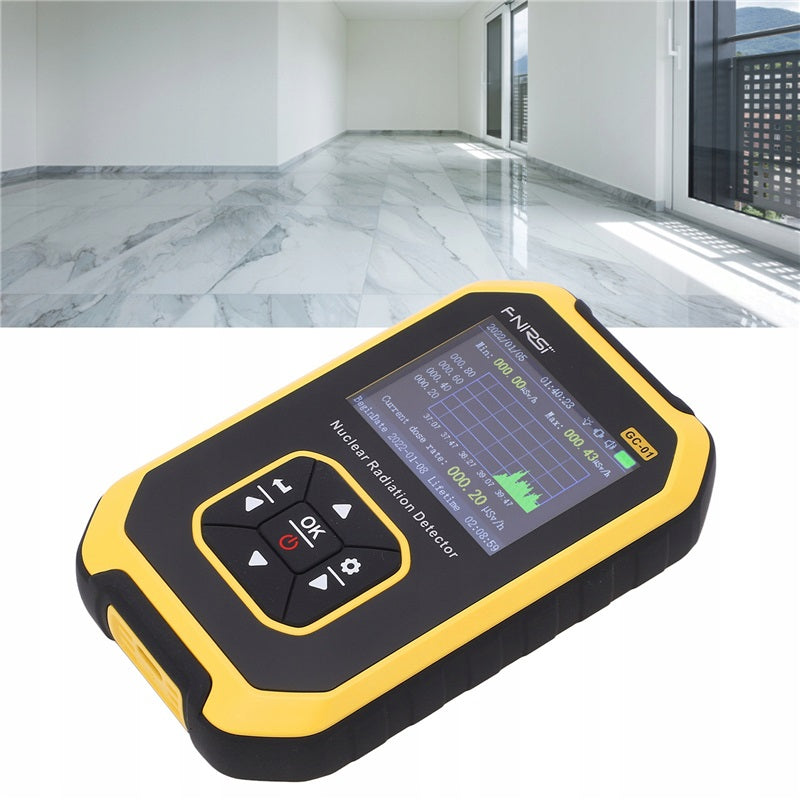 Geiger counter Nuclear Radiation Detector Beta Gamma X Power supply rechargeable battery