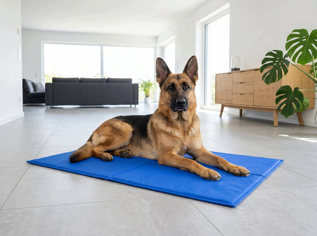 Gel cooling mat for animals 110x70 cm blue Brand BuySpace