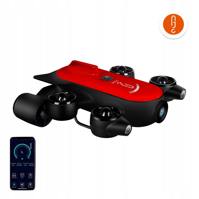 Geneinno Underwater Drone T1-pro Diving To Depth 150m 4k Uhd Camera