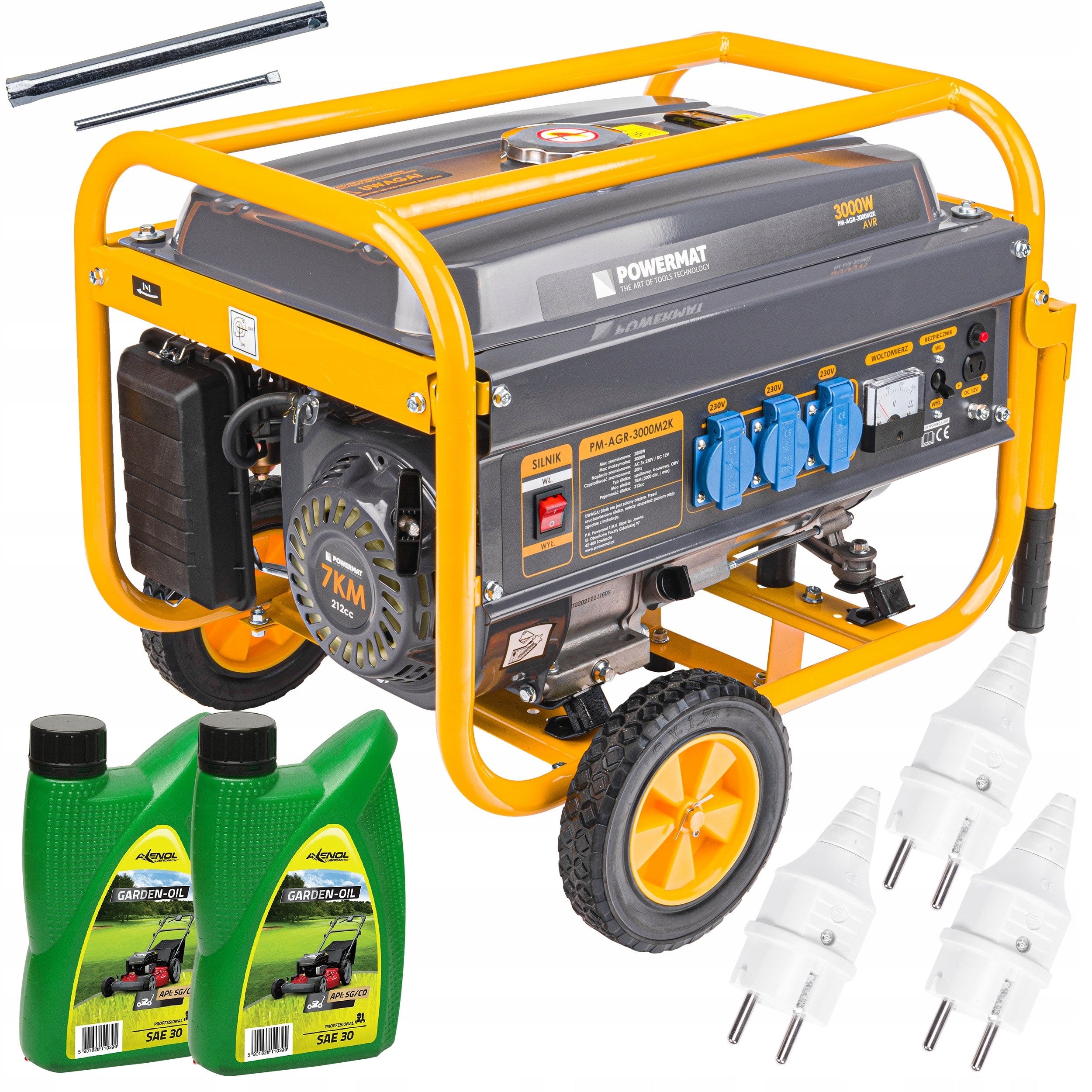 Generator 3000W 230V AVR Wheels