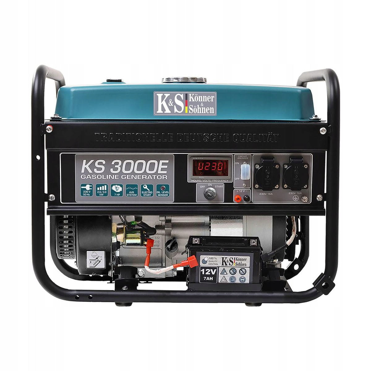 Generator set 230V, engine power 7 HP, peak power: 3kW, current