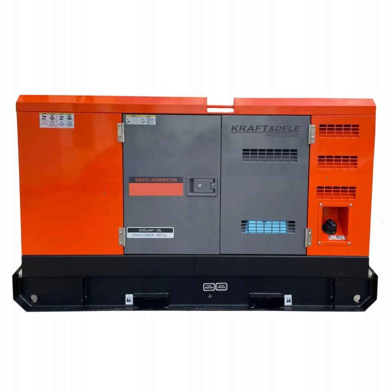Generator set 25KW swarm phase DIESEL LIQUID COOLED 4 CYLINDERS Brand Kraft&Dele