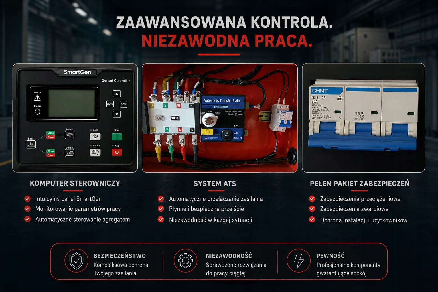 Generator set 50 kVA Diesel + ATS Manufacturer code SDG50000