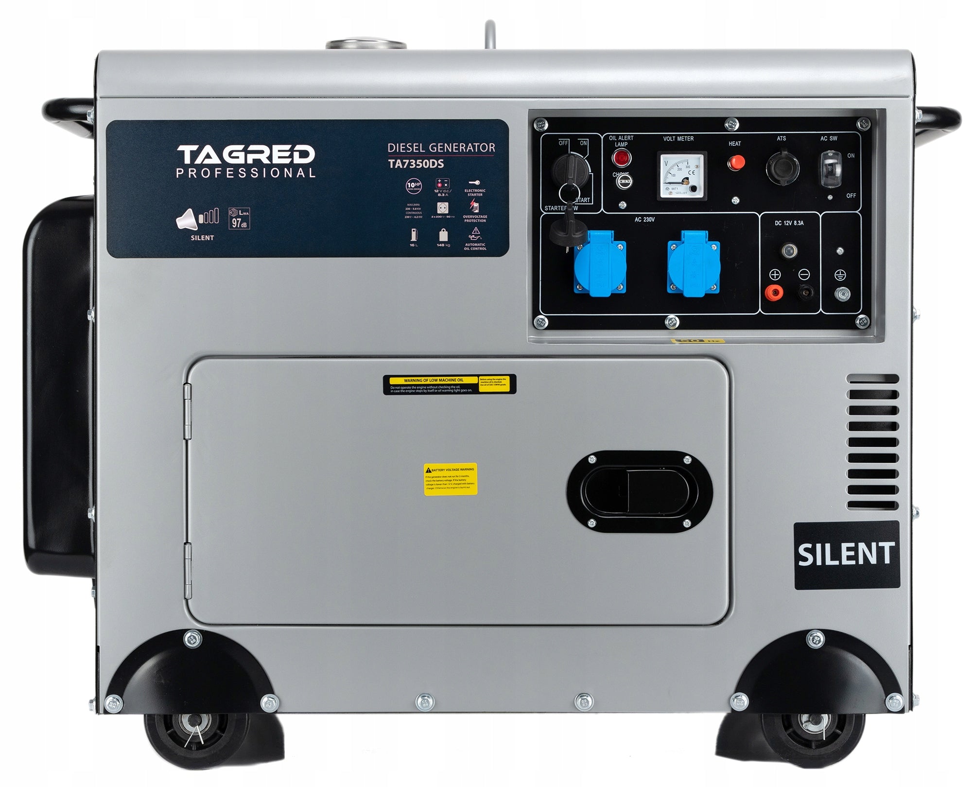 Generator set Diesel TAGRED 7350W single-phase 10 HP muted + oil Brand Tagred
