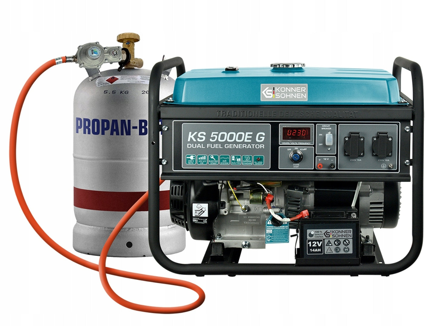 Generator set Könner & Söhnen KS 5000E G petrol-gas 4,5kW gas