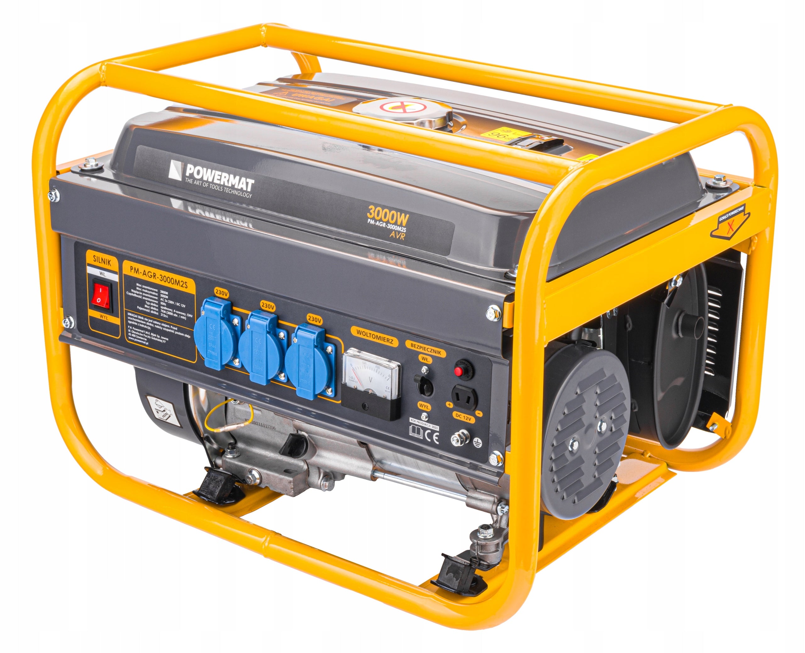 Generator set portable single-phase Powermat 3000 W petrol Brand Powermat