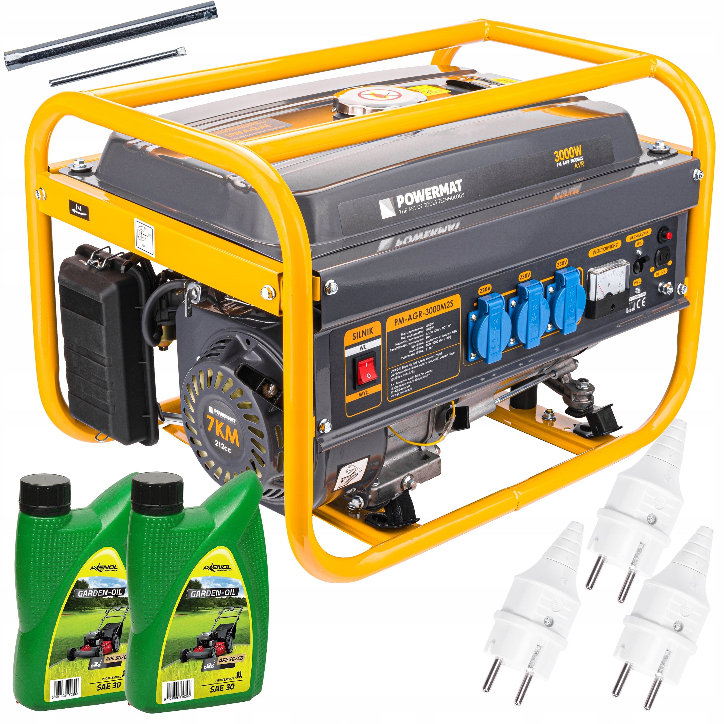 Generator set portable single-phase Powermat 3000 W petrol